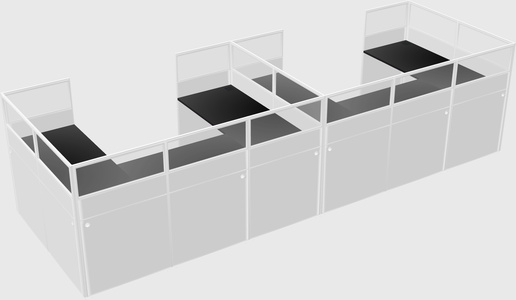 Cabine en u