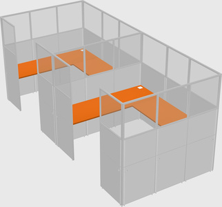 Cabine en u