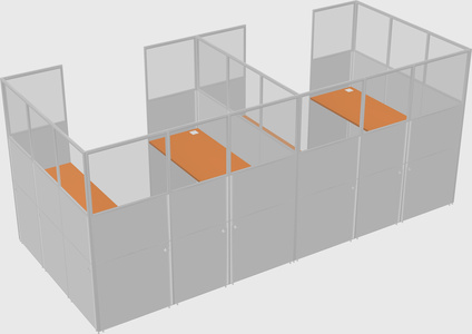 Cabine en u