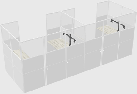 Cabine en u