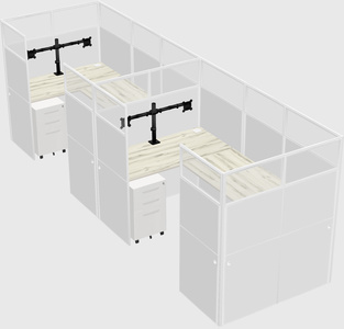 Cabine en u