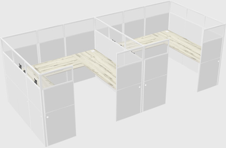 Cabine en u