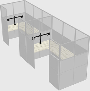 Cabine en u