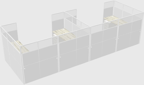 Cabine en u
