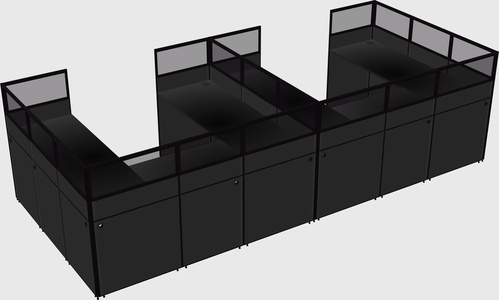 Cabine en u
