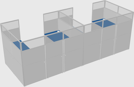 Cabine en u