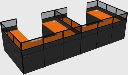 Cabine en u