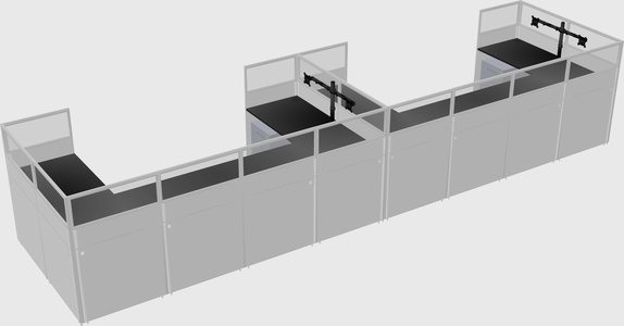 Cabine en u