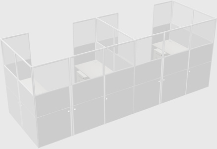 Cabine en u