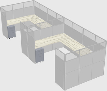 Cabine en u