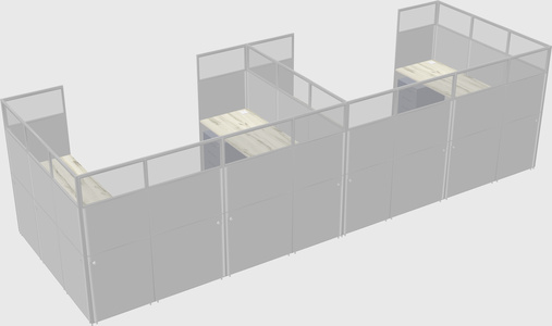 Cabine en u