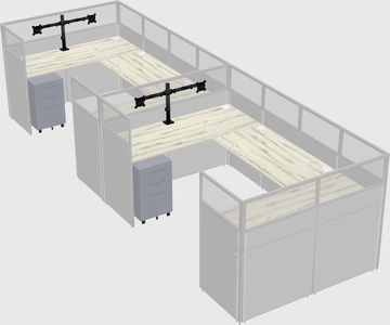 Cabine en u
