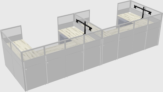 Cabine en u