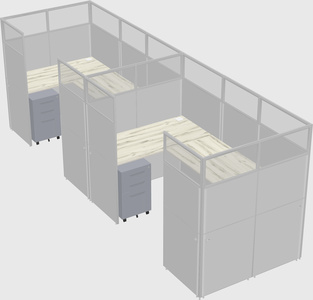 Cabine en u