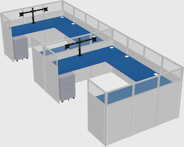 Cabine en u