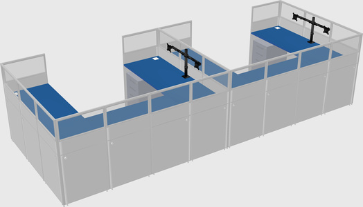 Cabine en u