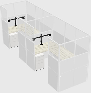 Cabine en u