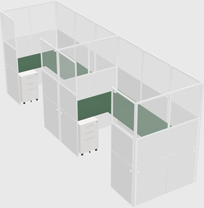 Cabine en u