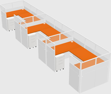 Cabine en u
