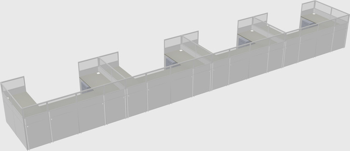 Cabine en u
