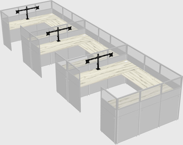 Cabine en u