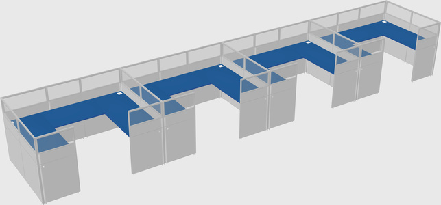 Cabine en u