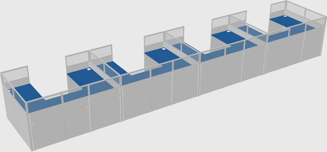Cabine en u