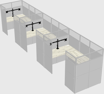 Cabine en u