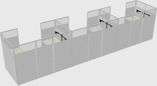 Cabine en u