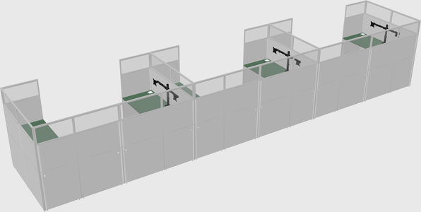 Cabine en u