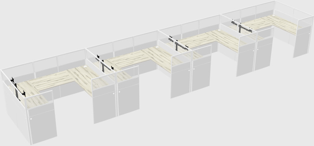 Cabine en u
