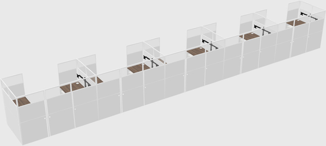 Cabine en u