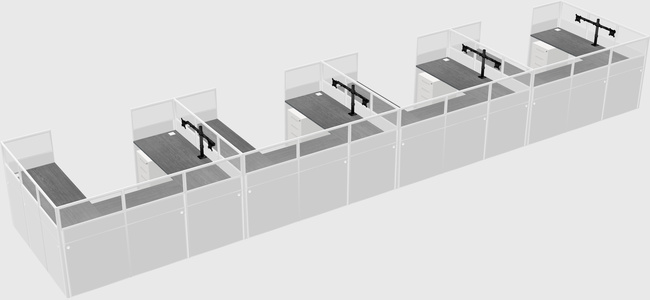 Cabine en u