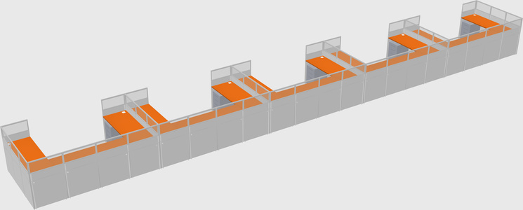 Cabine en u