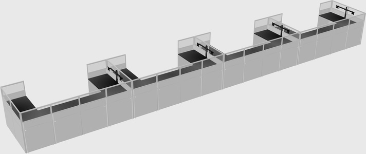 Cabine en u
