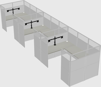 Cabine en u