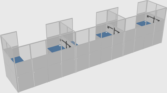 Cabine en u