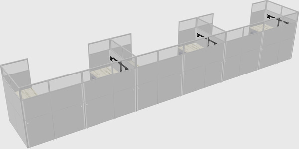 Cabine en u