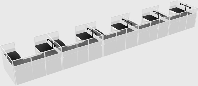 Cabine en u