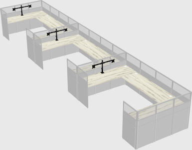 Cabine en u