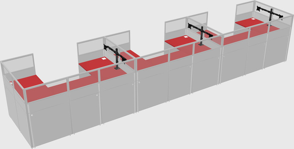 Cabine en u