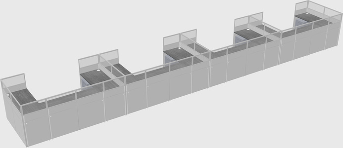 Cabine en u