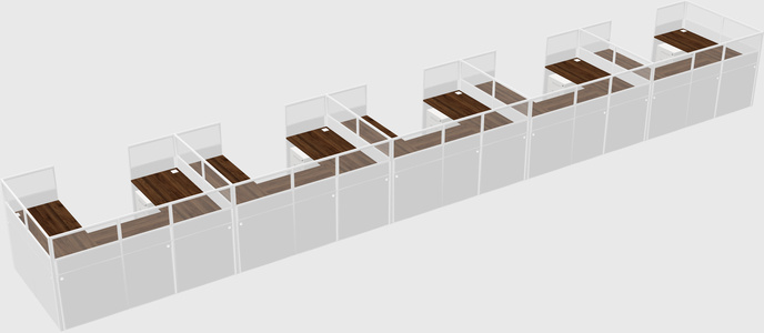 Cabine en u