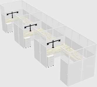 Cabine en u