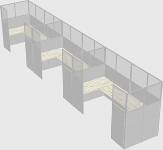 Cabine en u