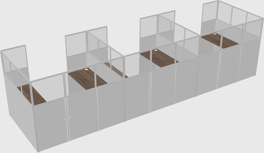 Cabine en u
