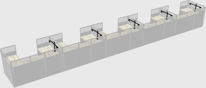 Cabine en u