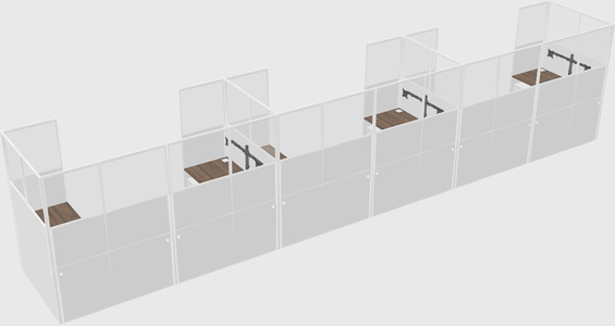 Cabine en u