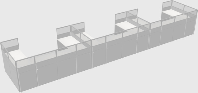 Cabine en u