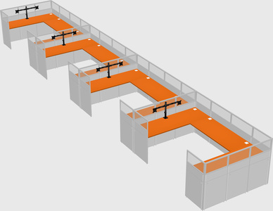 Cabine en u